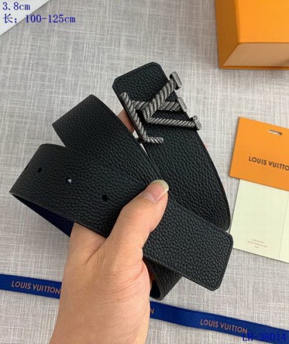 Super Perfect Quality LV Belts(100% Genuine Leather Steel Buckle)-3648