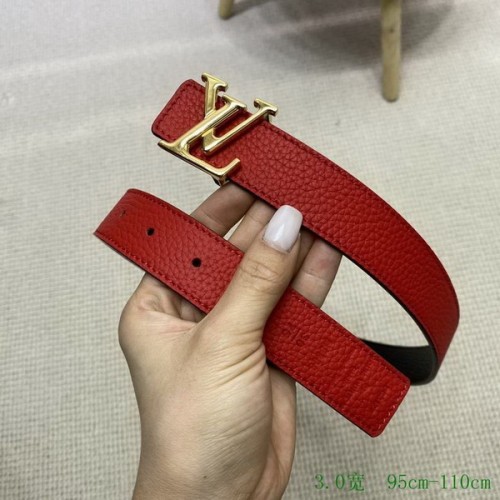 Super Perfect Quality LV Belts(100% Genuine Leather Steel Buckle)-3410
