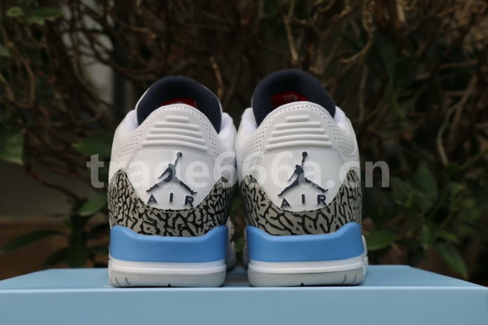 Authentic Air Jordan 3 “UNC” 2020
