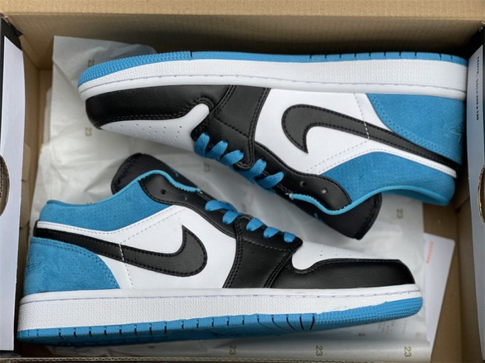 Authentic Air Jordan 1 Low “Laser Blue”