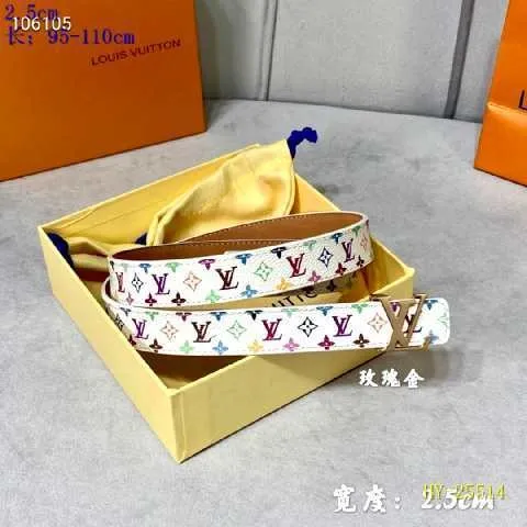 Super Perfect Quality LV Belts(100% Genuine Leather Steel Buckle)-2404