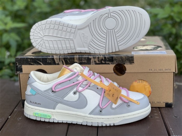 Authentic OFF-WHITE x Nike Dunk Low “The 50” DM1602 109