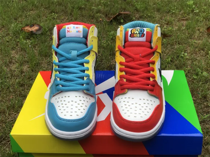 Authentic Fro skate x Nike SB Dunk High All Love No Hate