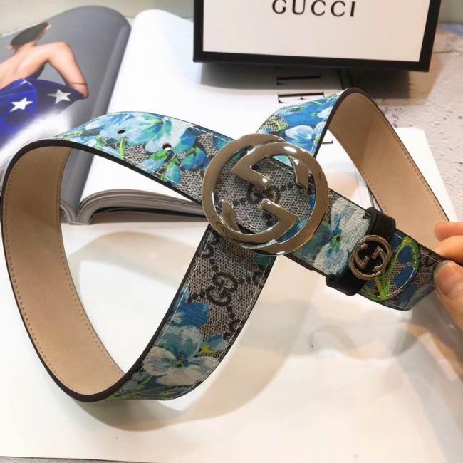 Super Perfect Quality G women Belts(100% Genuine Leather,steel Buckle)-412