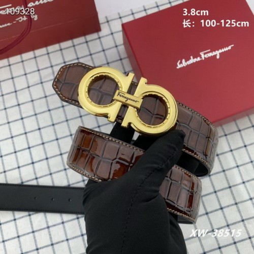 Super Perfect Quality Ferragamo Belts(100% Genuine Leather,steel Buckle)-1515