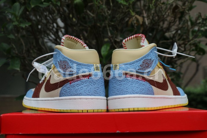 Authentic Maison Chateau Rouge x Air Jordan 1 High Mid