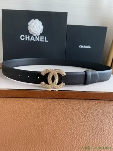 Super Perfect Quality CHNL Belts(100% Genuine Leather,steel Buckle)-243