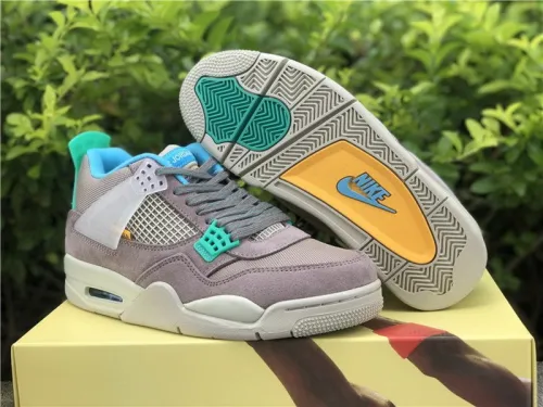 Authentic UNION x Air Jordan 4 Taupe Haze GS