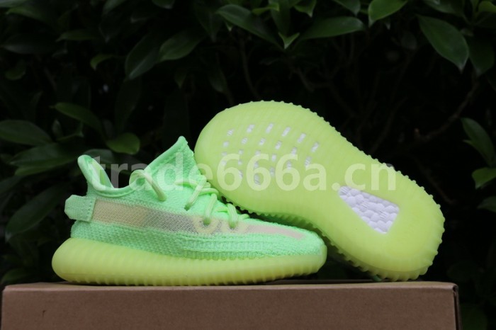 Authentic AD Yeezy 350 Boost V2 “Glow” kids shoes