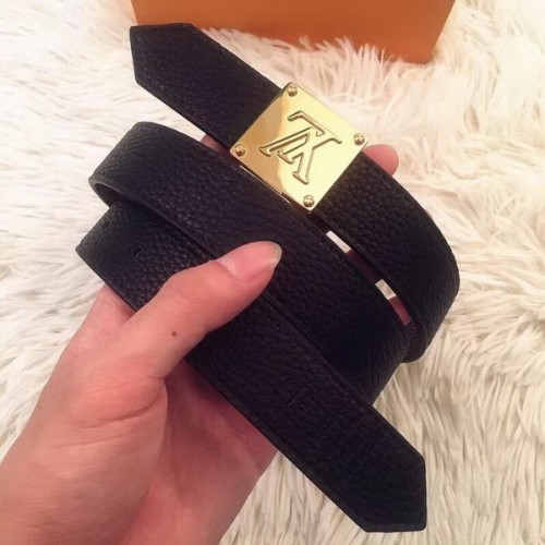 Super Perfect Quality LV Belts(100% Genuine Leather Steel Buckle)-3434