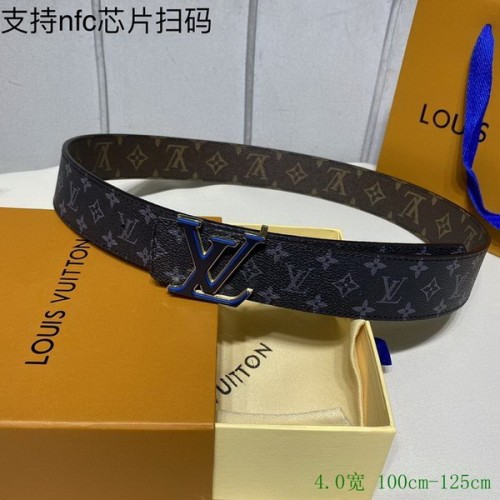 Super Perfect Quality LV Belts(100% Genuine Leather Steel Buckle)-2845
