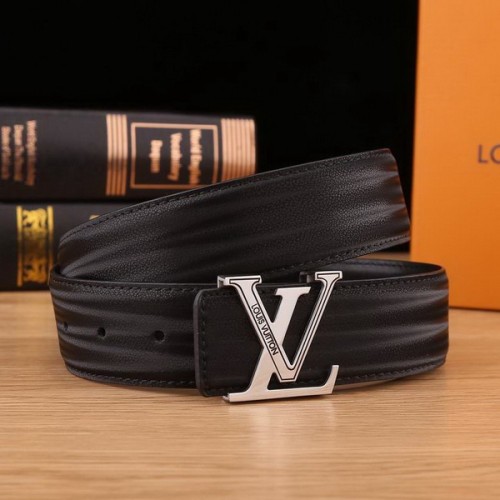 Super Perfect Quality LV Belts(100% Genuine Leather Steel Buckle)-2198