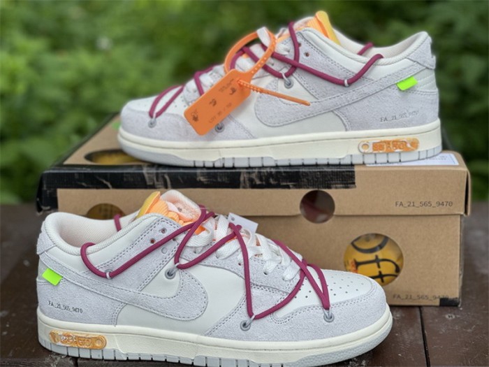 Authentic OFF-WHITE x Nike Dunk Low “The 50”DJ0950 114
