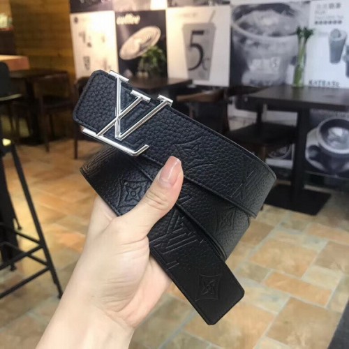 Super Perfect Quality LV Belts(100% Genuine Leather Steel Buckle)-3904