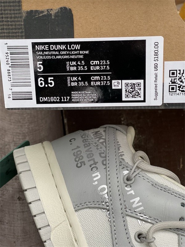 Authentic OFF-WHITE x Nike Dunk Low “The 50” DM1602 117