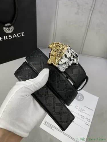 Super Perfect Quality Versace Belts(100% Genuine Leather,Steel Buckle)-1329