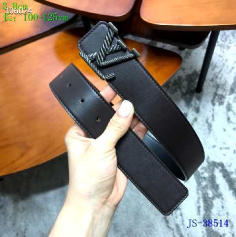 Super Perfect Quality LV Belts(100% Genuine Leather Steel Buckle)-2509