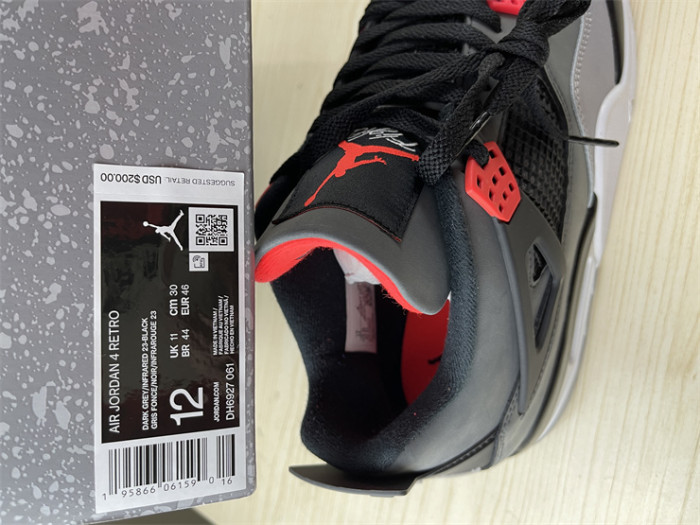 Authentic Air Jordan 4 “Infrared”