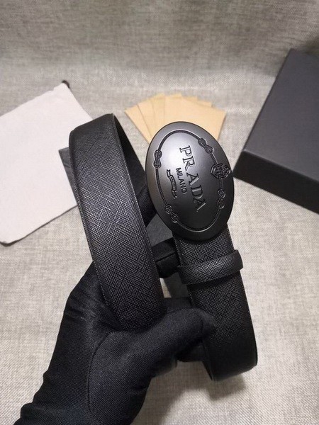 Super Perfect Quality Prada Belts(100% Genuine Leather,Reversible Steel Buckle)-009