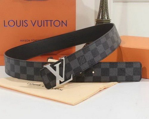 Super Perfect Quality LV Belts(100% Genuine Leather Steel Buckle)-3939