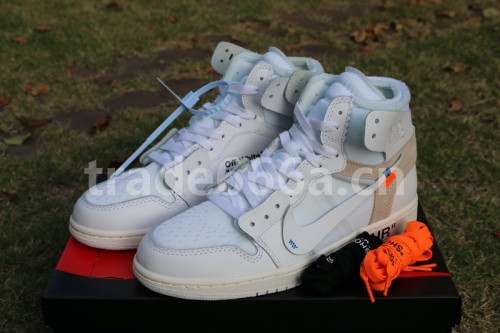 Authentic Off White x Air Jordan 1 White