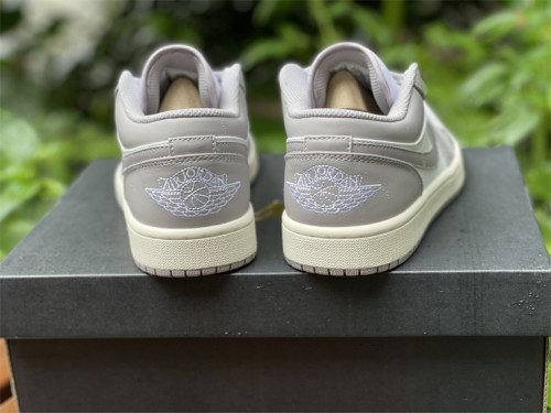 Authentic Air Jordan 1 Low Vintage Grey