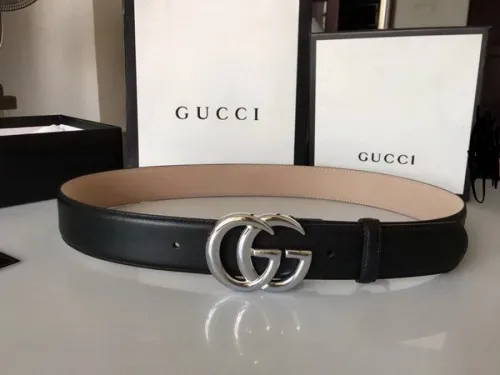 Super Perfect Quality G Belts(100% Genuine Leather,steel Buckle)-2387