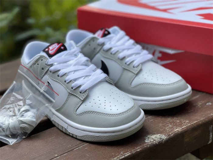 Authentic Nike Dunk Low White Grey