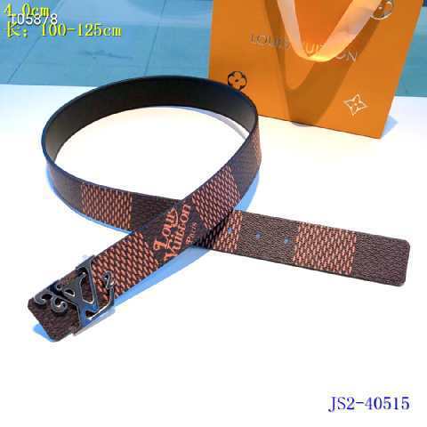 Super Perfect Quality LV Belts(100% Genuine Leather Steel Buckle)-2516