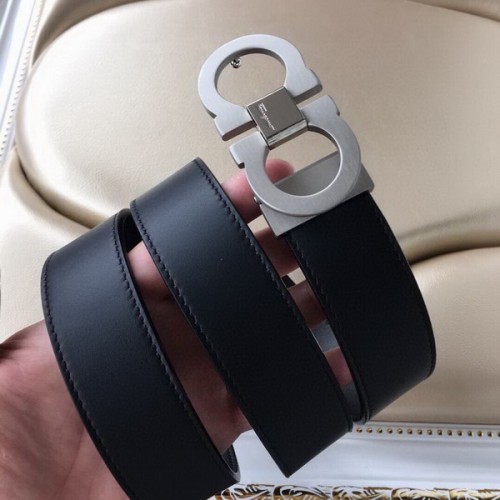 Super Perfect Quality Ferragamo Belts(100% Genuine Leather,steel Buckle)-1261