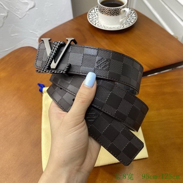 Super Perfect Quality LV Belts(100% Genuine Leather Steel Buckle)-2762