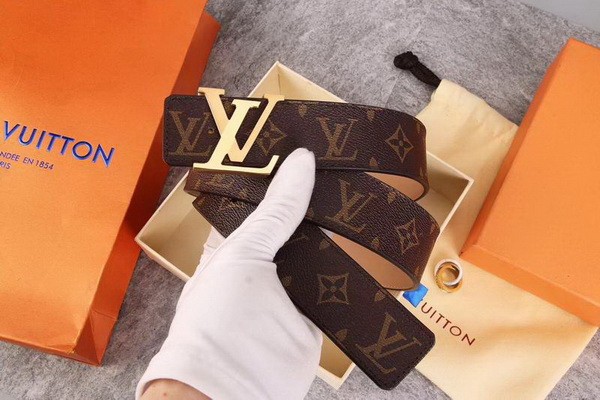 Super Perfect Quality LV Belts(100% Genuine Leather Steel Buckle)-1759