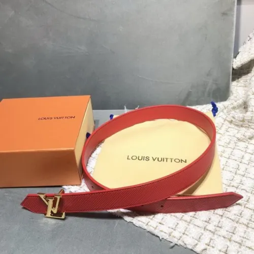 Super Perfect Quality LV Belts(100% Genuine Leather Steel Buckle)-3319