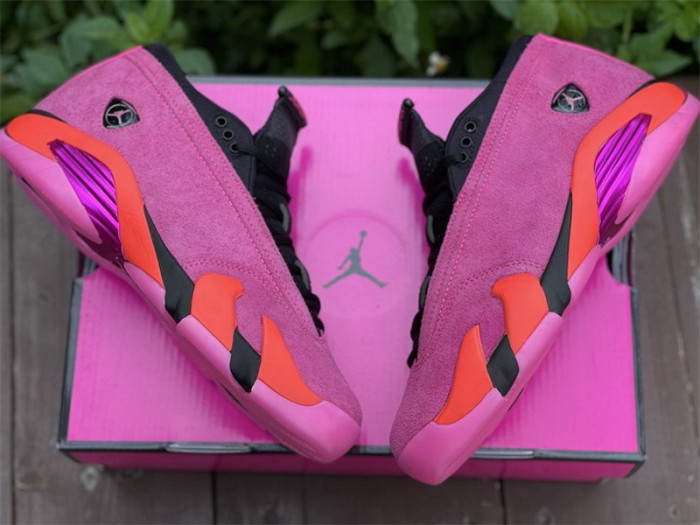 Authentic Air Jordan 14 Low “Shocking Pink” WMNS
