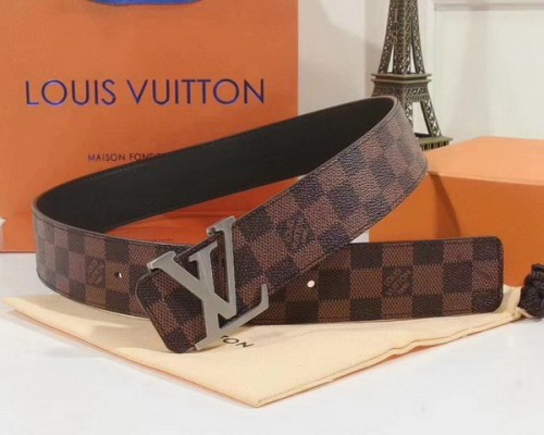 Super Perfect Quality LV Belts(100% Genuine Leather Steel Buckle)-3937