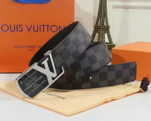 Super Perfect Quality LV Belts(100% Genuine Leather Steel Buckle)-3934