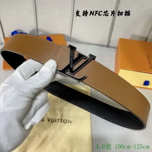 Super Perfect Quality LV Belts(100% Genuine Leather Steel Buckle)-4015