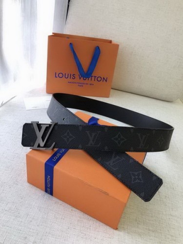 Super Perfect Quality LV Belts(100% Genuine Leather Steel Buckle)-2209