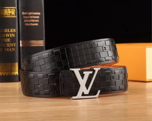 Super Perfect Quality LV Belts(100% Genuine Leather Steel Buckle)-2082
