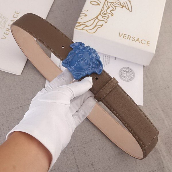 Super Perfect Quality Versace Belts(100% Genuine Leather,Steel Buckle)-212