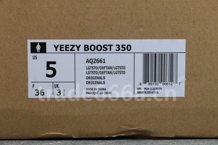 Authentic AD Yeezy 350 Boost “Oxford Tan” GS final version