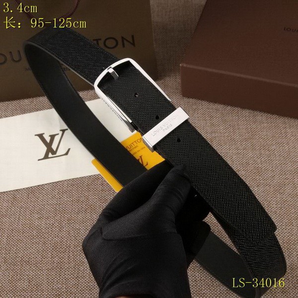 Super Perfect Quality LV Belts(100% Genuine Leather Steel Buckle)-3570