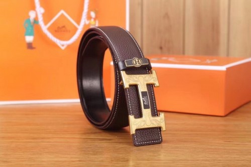 Super Perfect Quality Hermes Belts(100% Genuine Leather,Reversible Steel Buckle)-093