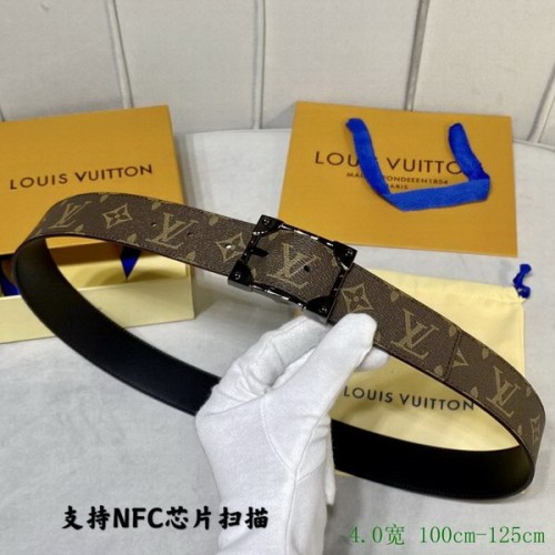 Super Perfect Quality LV Belts(100% Genuine Leather Steel Buckle)-4046