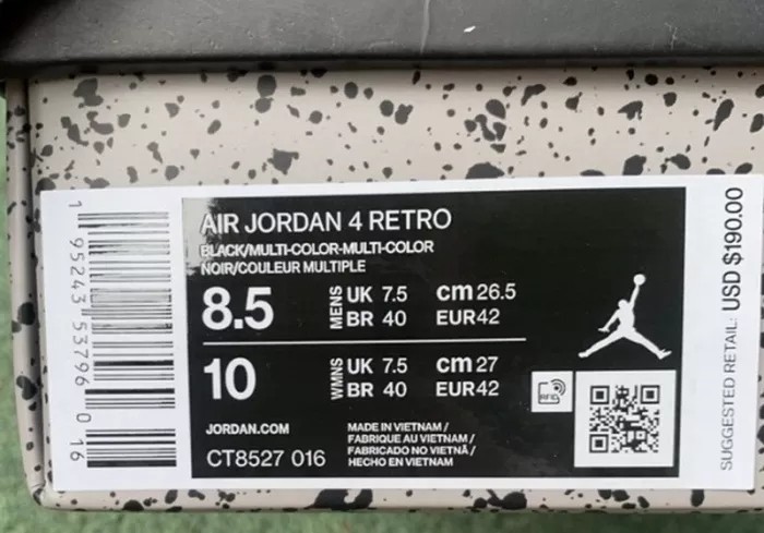 Authentic Air Jordan 4 “Red Thunder”