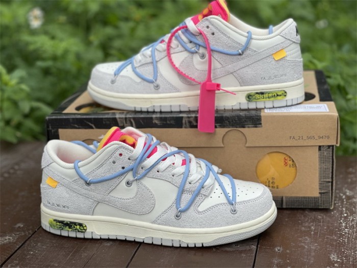 Authentic OFF-WHITE x Nike Dunk Low “The 50” DJ0950 113
