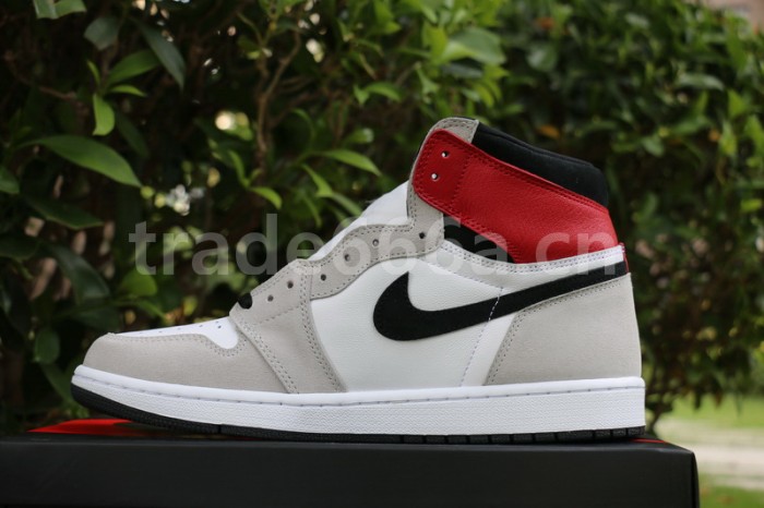 Authentic Air Jordan 1 High OG“ Light Smoke Grey”