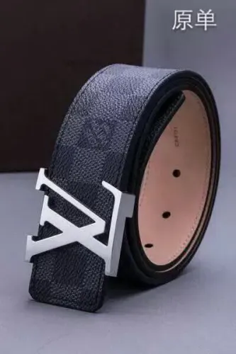 Super Perfect Quality LV Belts(100% Genuine Leather Steel Buckle)-3744