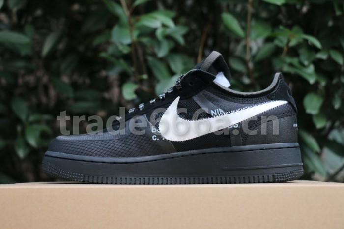 Authentic OFF-WHITE x Nike Air Force 1 Low Black