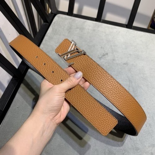 Super Perfect Quality LV Belts(100% Genuine Leather Steel Buckle)-3840
